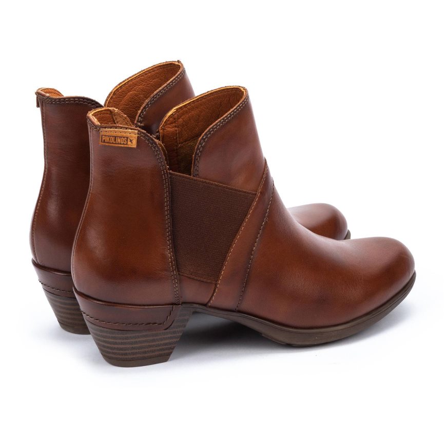 Women's Pikolinos ROTTERDAM Ankle Boots Brown | NZ X5908QA